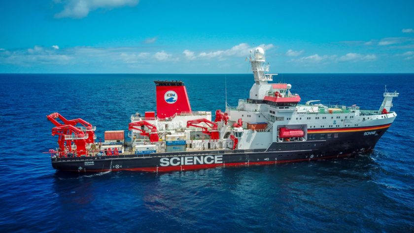 Research vessel SONNE at sea