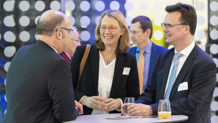 Susanne Korich, Holger Wandsleb und Michael Bruno Klein bei der Auftaktveranstaltung der Deutschen Allianz Meeresforschung DAM