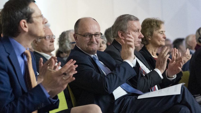 Michael Schulz, Michael Meister, Norbert Brackmann und Karin Lochte bei der Auftaktveranstaltung der Deutschen Allianz Meeresforschung DAM