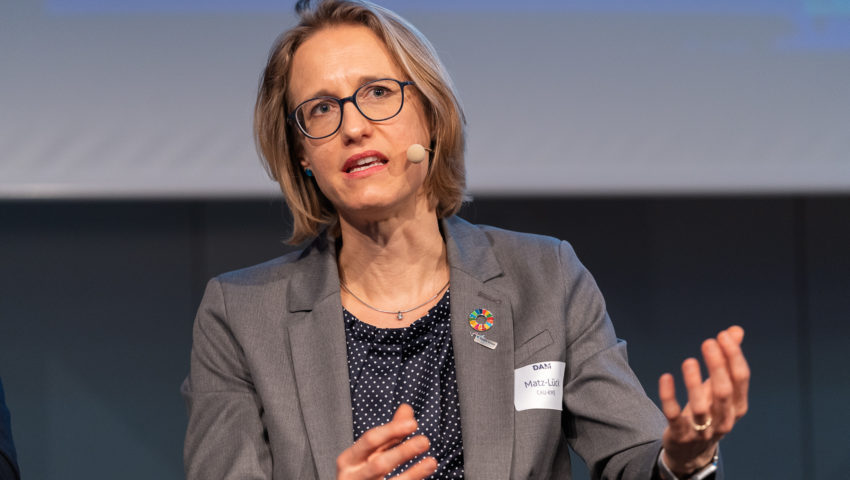 Nele Matz-Lück, spokeswoman of the Future Ocean Network at CAU Kiel at the opening event of DAM