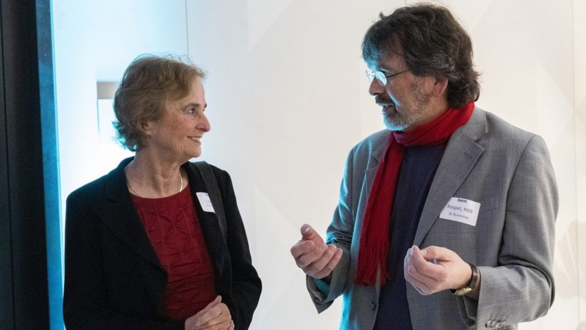 Karin Lochte und René Röspel bei der Auftaktveranstaltung der Deutschen Allianz Meeresforschung DAM