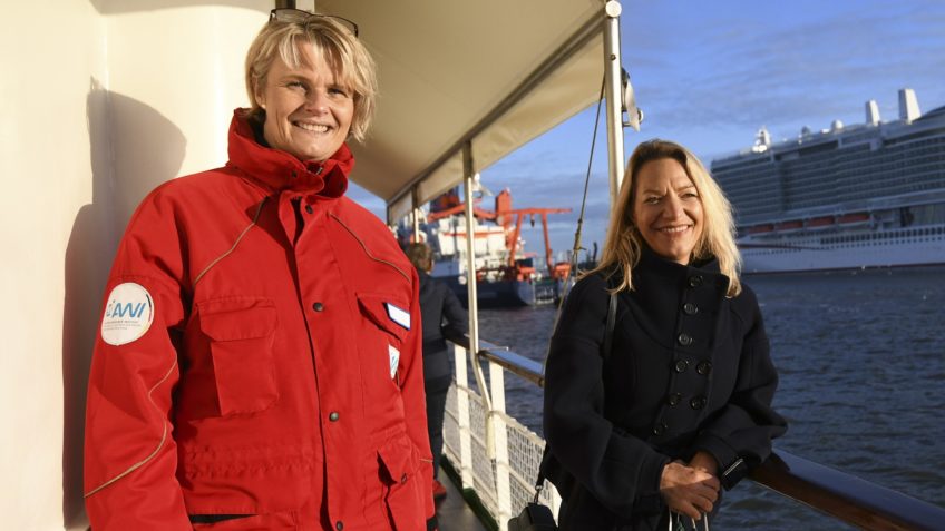 Bundesforschungsministerin Anja Karliczek und AWI-Direktorin Antje Boetius