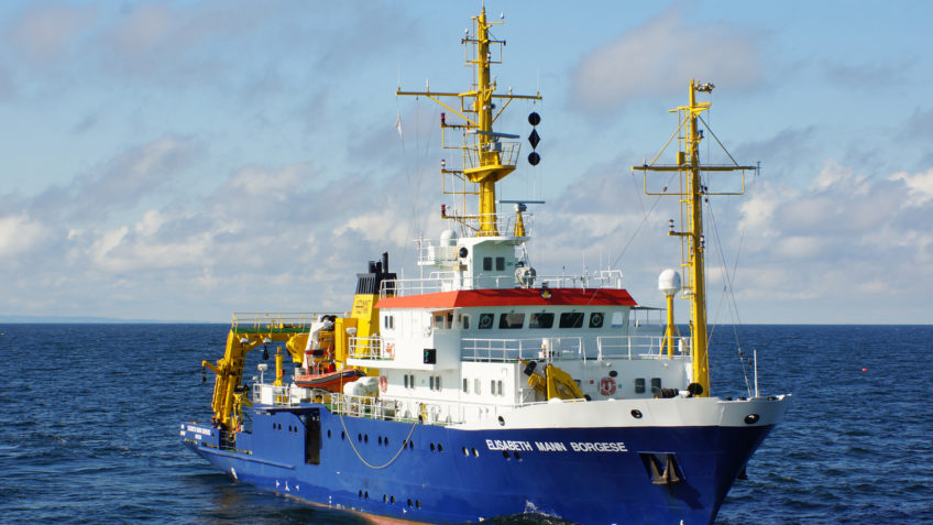 The aim of the expedition with the IOW research vessel ELISABETH MANN BORGESE as part of the DAM pilot mission "MGF Baltic Sea" is a comprehensive survey of the seabed conditions in selected areas in the Fehmarn Belt and the Oder Bank.