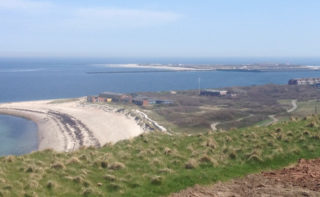 Sand gibt es genug auf der Nordseeinsel Helgoland.
