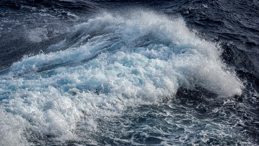 Seas and oceans play a central role in global climate processes.