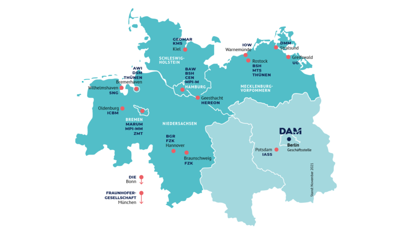 Our members and partners: The DAM connects 22 member institutions and two strategic partners