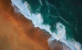 Birds Eye View on a coast