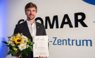 Boris Herrmann erhielt heute am GEOMAR den Deutschen Meerespreis 2024.